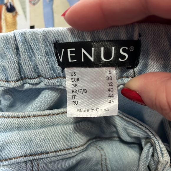 Distressed denim bustier jumpsuit - Picture 2 of 4